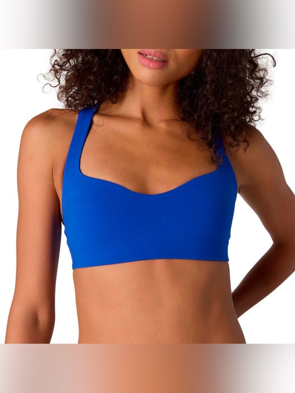 Free People FP Movement ‘Win Win’ Large Sweetheart Halter Racerback Sport Bra
